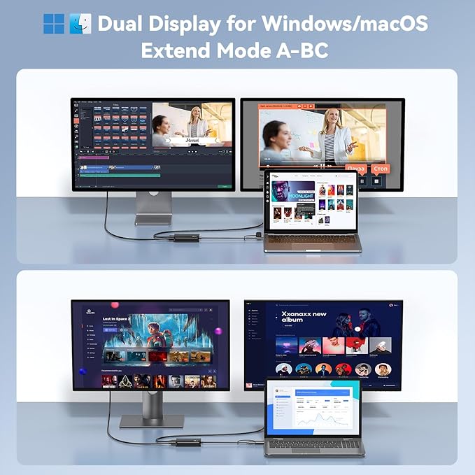 USB 3.0 Hub to Dual HDMI Adapter - Image 3
