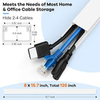 126in Cord Hider Kit, TV Wire Covers - Image 2
