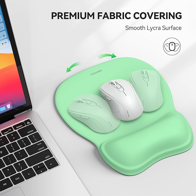 TECKNET Gel Mouse Pad with Wrist Rest, Ergonomic Office Mousepad with Wrist - Image 4