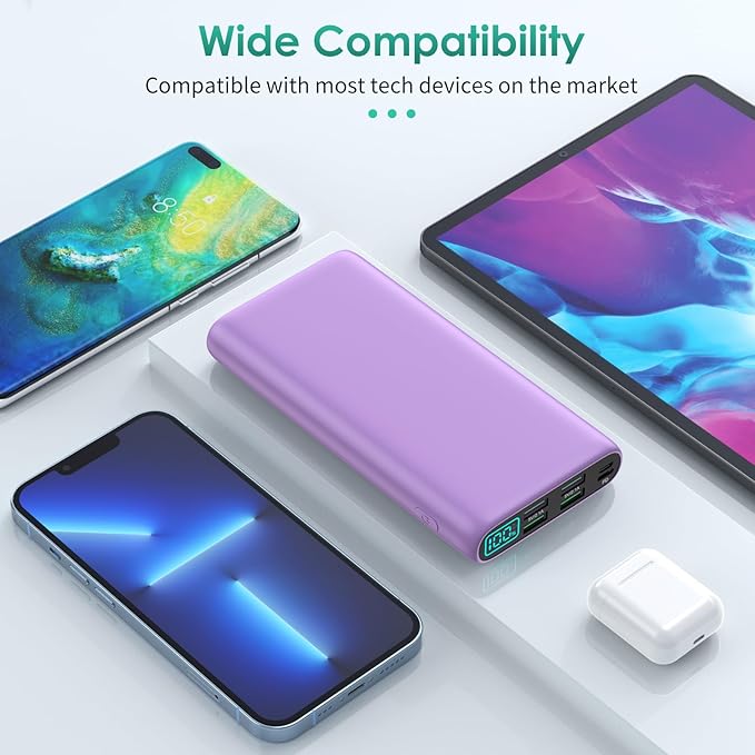 Portable Charger 38800mAh, LCD Display Power Bank, 5 USB Outputs Battery Pack - Image 3