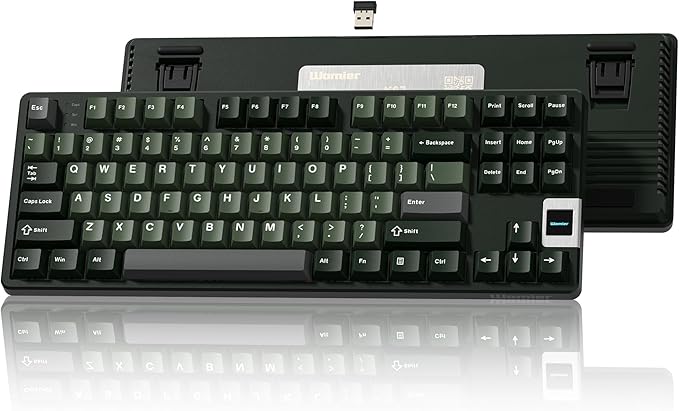 QK87 75% Keyboard with Multimedia Screen, QMK/VIA Wireless Gaming Keyboard by Rainy75