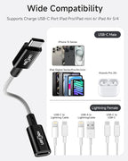 2 Pack Lightning to USB C Adapter, Lightning Female to USB C Male Cable Adapter - Image 7
