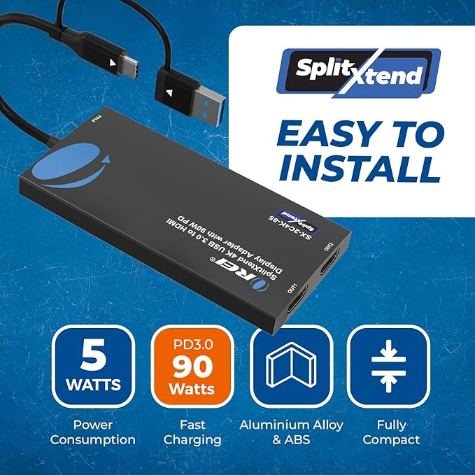 OREI SplitExtend 4K HDMI Splitter Extended Display - Image 7