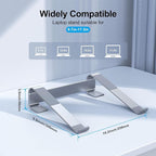 MOKURU Laptop Stand for Desk, Aluminum Laptop Riser, Ergonomic Computer Stand - Image 5