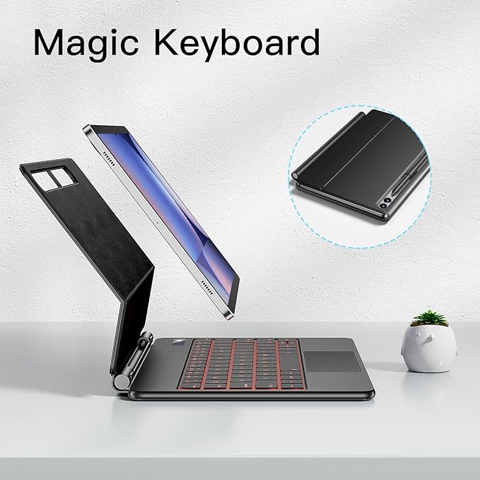 Magentic Keyboard Case for Samsung Galaxy Tab S10+/ S9+ /S9 FE+/S8+/S7+/S7 FE - Image 3