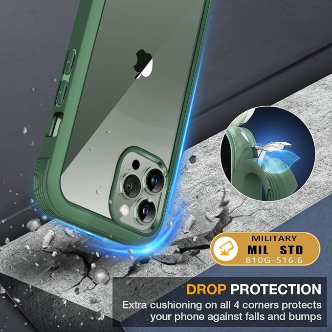 Miracase Glass Case for iPhone 13 Pro Max 6.7 inch, Upgrade Full-Body Clear - Image 4