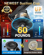 VANMASS Cell Phone Mount Car Dashboard Window Vent Desk Fit - Image 3