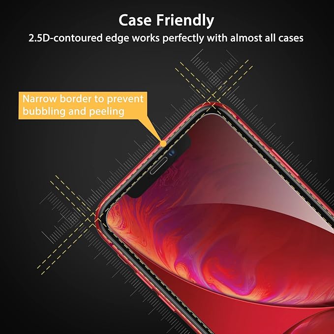 UNBREAKcable Screen Protector for iPhone XR / iPhone 11, 9H Hardness Tempered - Image 2