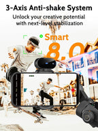 3-Axis Gimbal Stabilizer for iPhone & Android, NO APP AI Tracking, 7.8' - Image 3