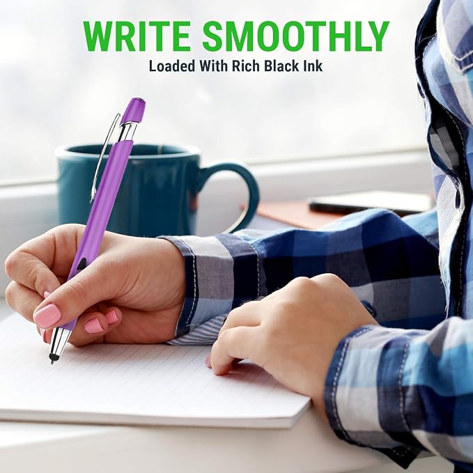 Stylus Pen for Touch Screens & Ballpoint Writing Pens, - 2 in 1 - Image 6