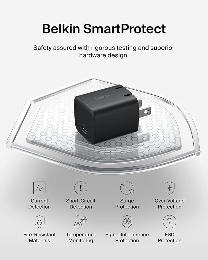 Belkin USB C Charger Block 25W – PD3.0 PPS Super Fast Charging - Image 5