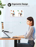 RIWUCT Foldable Aluminum Alloy Laptop Stand - Image 2