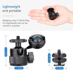 Mini Ball Head, CNC All Metal Aluminum Universal Panoramic Tripod Head Mount - Image 3