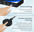kvm Switch 1 Monitors 2 Computers 8K@60HZ，4K@120HZ，4 Port USB3.0（with 1 USB C - Image 7
