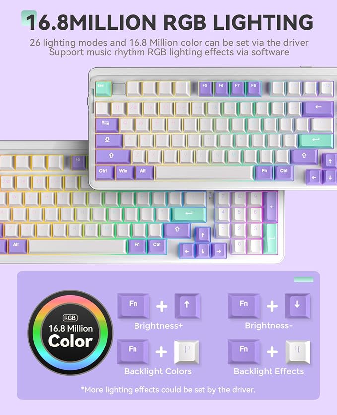 DAREU EK98pro Wireless Mechanical Keyboard, Gasket Hot Swappable Custom - Image 6