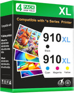 910XL Ink Cartridges Combo Pack Replacement Compatible by EasyPrintingwithEaseFusion
