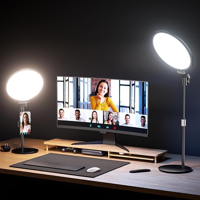 Aureday 10.5” Dimmable Desktop Ring Light by Aureday