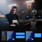 GVM 48"/120CM Carbon Fiber Motorized Camera Slider, Professional Camera Slider - Image 2