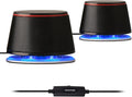 SW102 Computer Speakers, Deep Bass in Small Body, Stereo 2.0 USB Powered 3.5mm by Sanyun