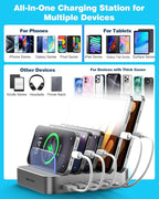 MSTJRY Charging Station for Multiple Devices : 5 Port Multi USB-A Charger - Image 5