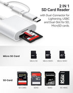 BnmxTek SD Card Reader for iPhone, SD Card Adapter - Image 2