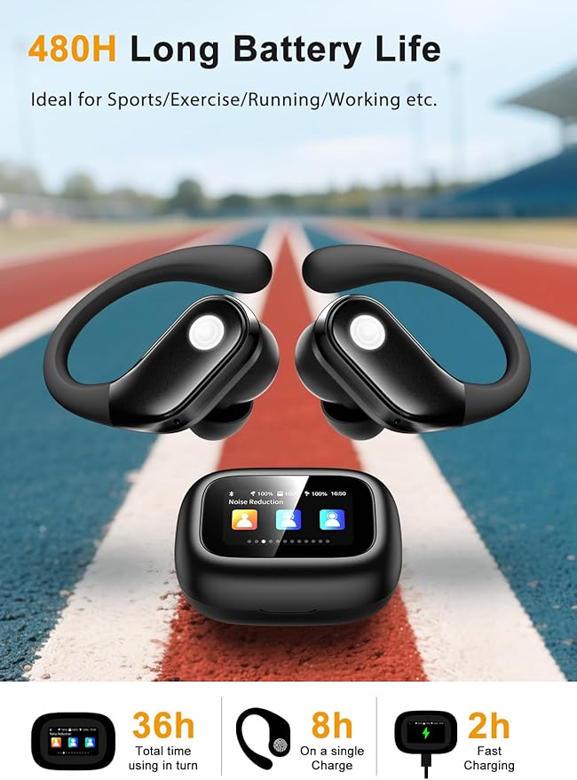 Wireless Earbuds, ENC Noise Cancelling Sport Ear Buds - Image 3
