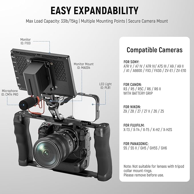 NEEWER Universal Camera Cage & Top Handle - Image 4