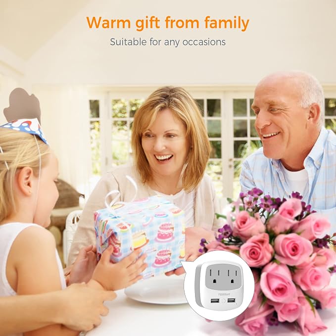 TESSAN New Zealand Australia Plug Adapter, Type I Travel Adaptor - Image 6