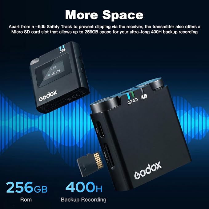 GODOX 【2025 Latest Model】 Virso S M2 Wireless Lavalier Microphone System - Image 4