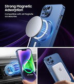Magnetic for iPhone 14 Plus Case Slim Soft Silicone Bumper Shockproof Metallic - Image 2