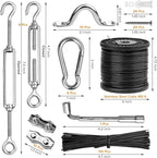 Belio String Light Hanging Kit, Stainless Steel Cable - Image 3