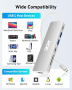 Acer USB C Dock, 7 in 1 USB C to HDMI Hub, 2 USB 3.1 GEN1 and 5Gbps Type-C Data - Image 6