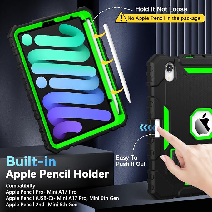 Grifobes Case for iPad mini 7 2024 / Mini 6 2021 8.3 inch, Heavy Duty - Image 2
