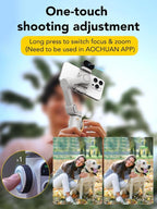 Gimbal Stabilizer for Smartphone, NO APP Tracking, 20CM Extension Rod, Face & - Image 4