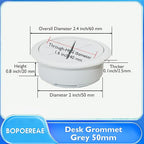 Desk Grommet 2", Desk Hole Cover - Image 8