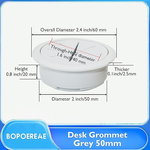 Desk Grommet 2", Desk Hole Cover - Image 8