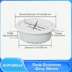 Desk Grommet 2", Desk Hole Cover - Image 8