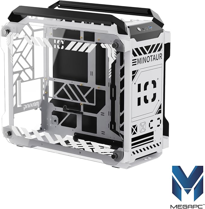 MegaPC Mino Open-Frame ATX Gaming Case – Industrial Design, Tempered Glass - Image 7