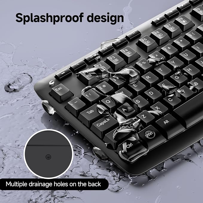 Redragon BK-7367 2.4G Wireless Keyboard, Membrane Computer Keyboard - Image 5