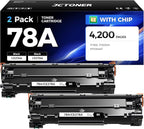 78A Black Toner Cartridge with chip High Yield Replacement by JCTONER