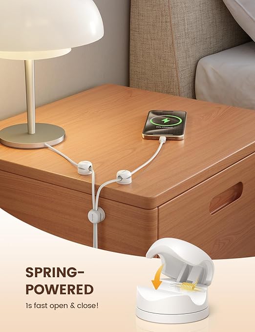 6Pack Rotatable Cord Organizer Cable Clips - Image 5