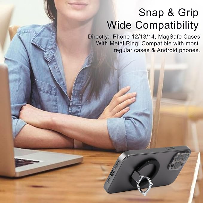 Magnetic Phone Grip for MagSafe, EI Sonador Magnet Phone Ring Holder, Compatible - Image 6