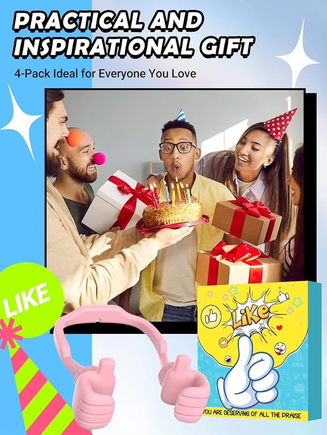 Dad Gifts for Fathers Day from Daughter Son Cell Phone Stand: 4 Pack UPGRADE - Image 8