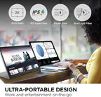 ViewSonic TD1656-2K 16 Inch WQXGA 1600p IPS Touchscreen Portable Monitor - Image 2