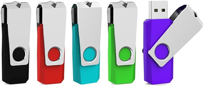 Aiibe 5 Pack 64GB USB 3.0 Flash Drive 64GB USB 3.0 Drive 5 Pack Thumb Drive by Aiibe