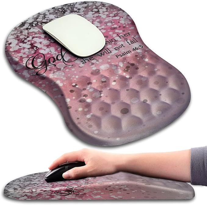 Mouse Pad Wrist Support, Ergonomic Mouse Pad by KUOSGM