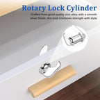 2 Pack Thumb Operated Offset Cam Lock Latch, Keyless Cam Lock Latch - Image 4