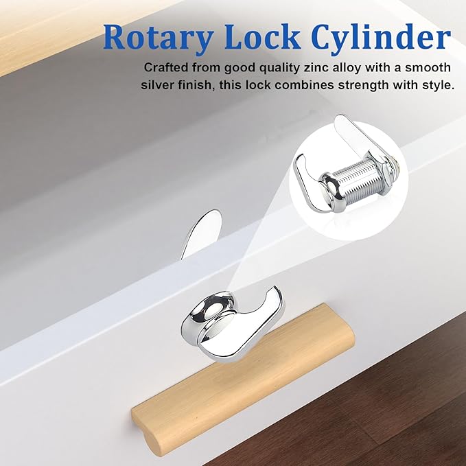 2 Pack Thumb Operated Offset Cam Lock Latch, Keyless Cam Lock Latch - Image 4