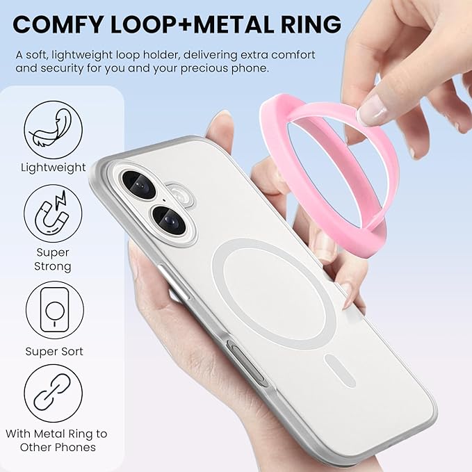 Magnetic Silicone Ring Grip Phone Holder, Loop Grip Phone Holder, Magnetic - Image 5