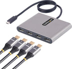 StarTech.com USB C to Quad HDMI Adapter, USB-C to 4x HDMI Monitor Converter by StarTech